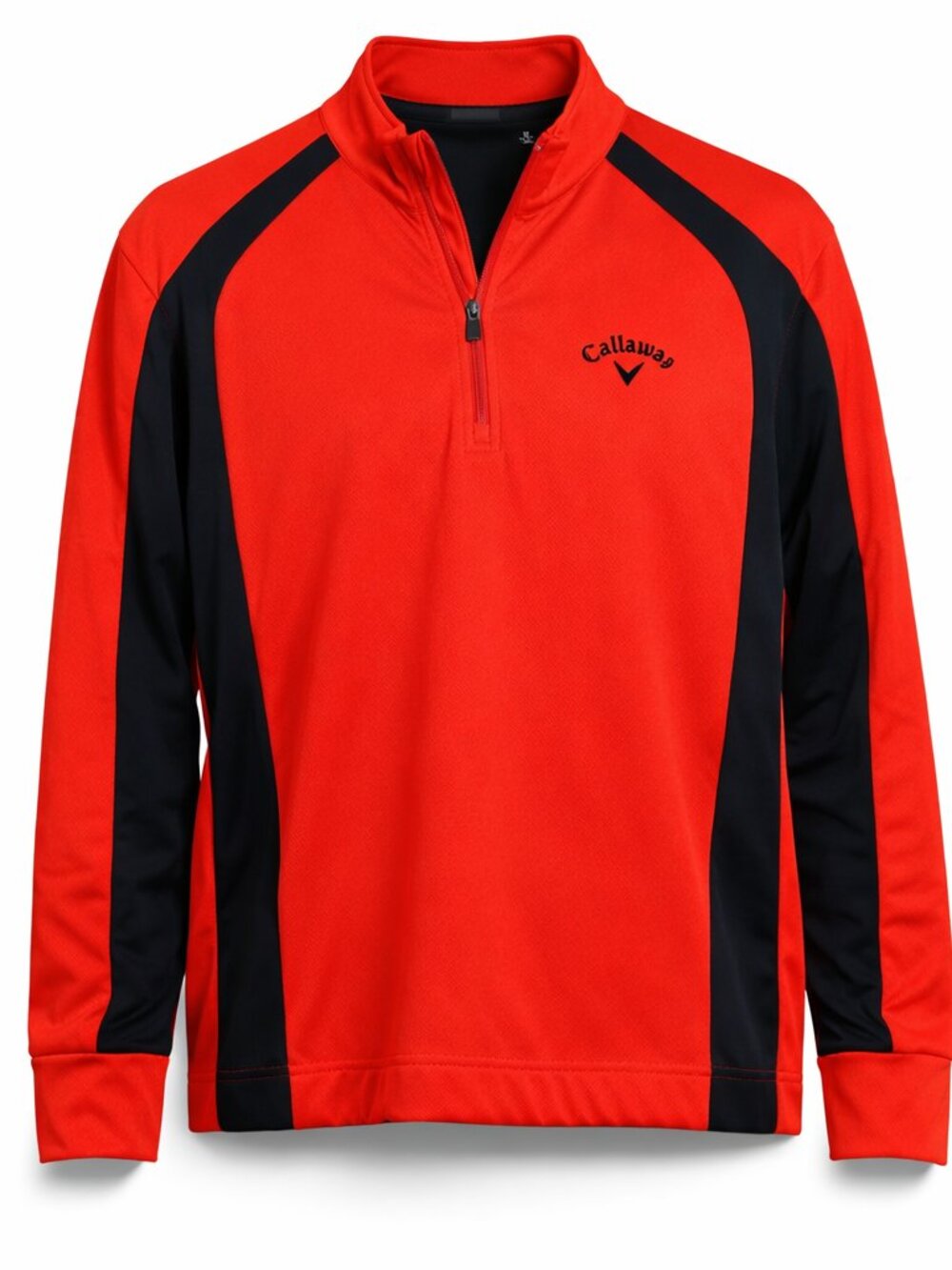 Callaway Red Black 1/4 Zip Golf Pullover Mens M